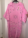 Robe bandana rose