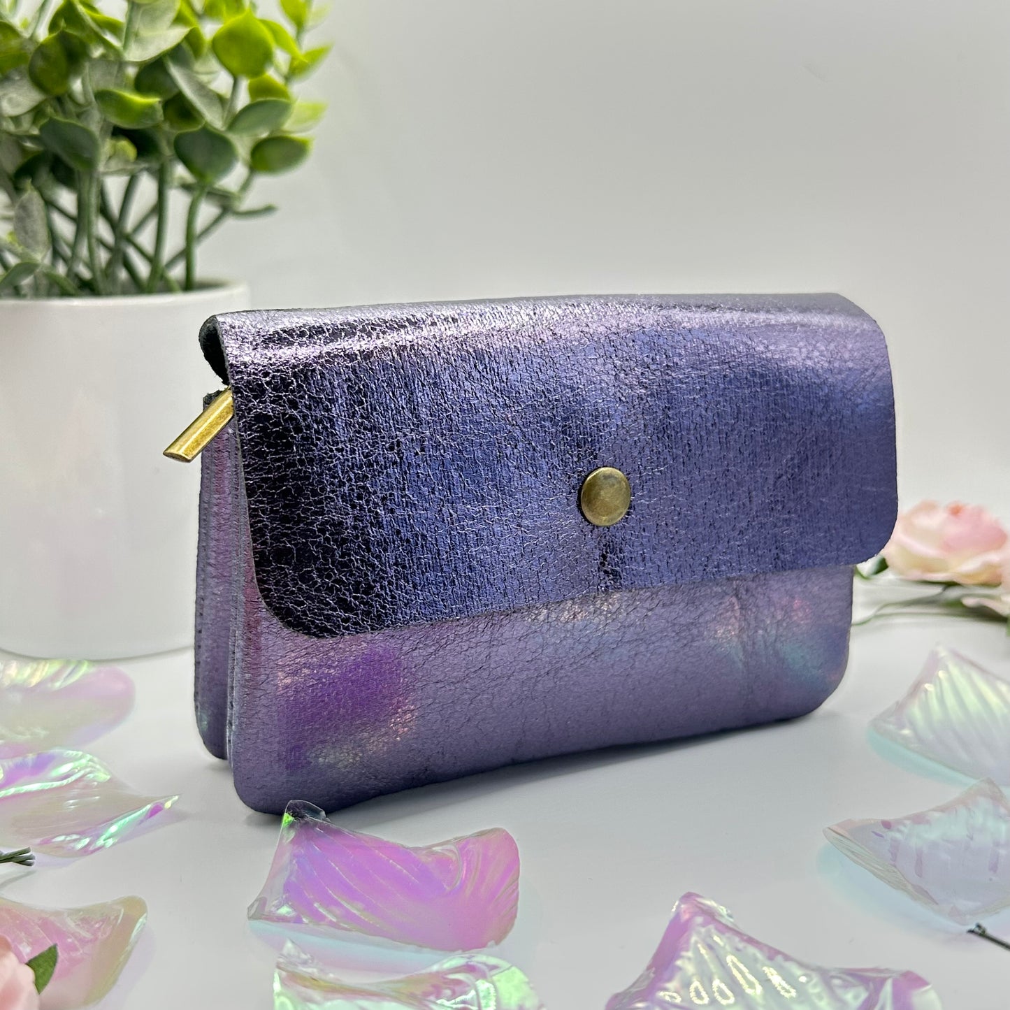Petit porte-monnaie en cuir