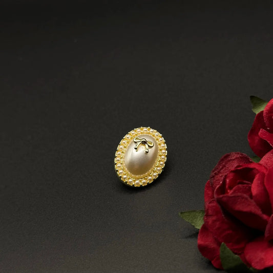 Broche Camée Perlé Vintage - Chimane Accesories