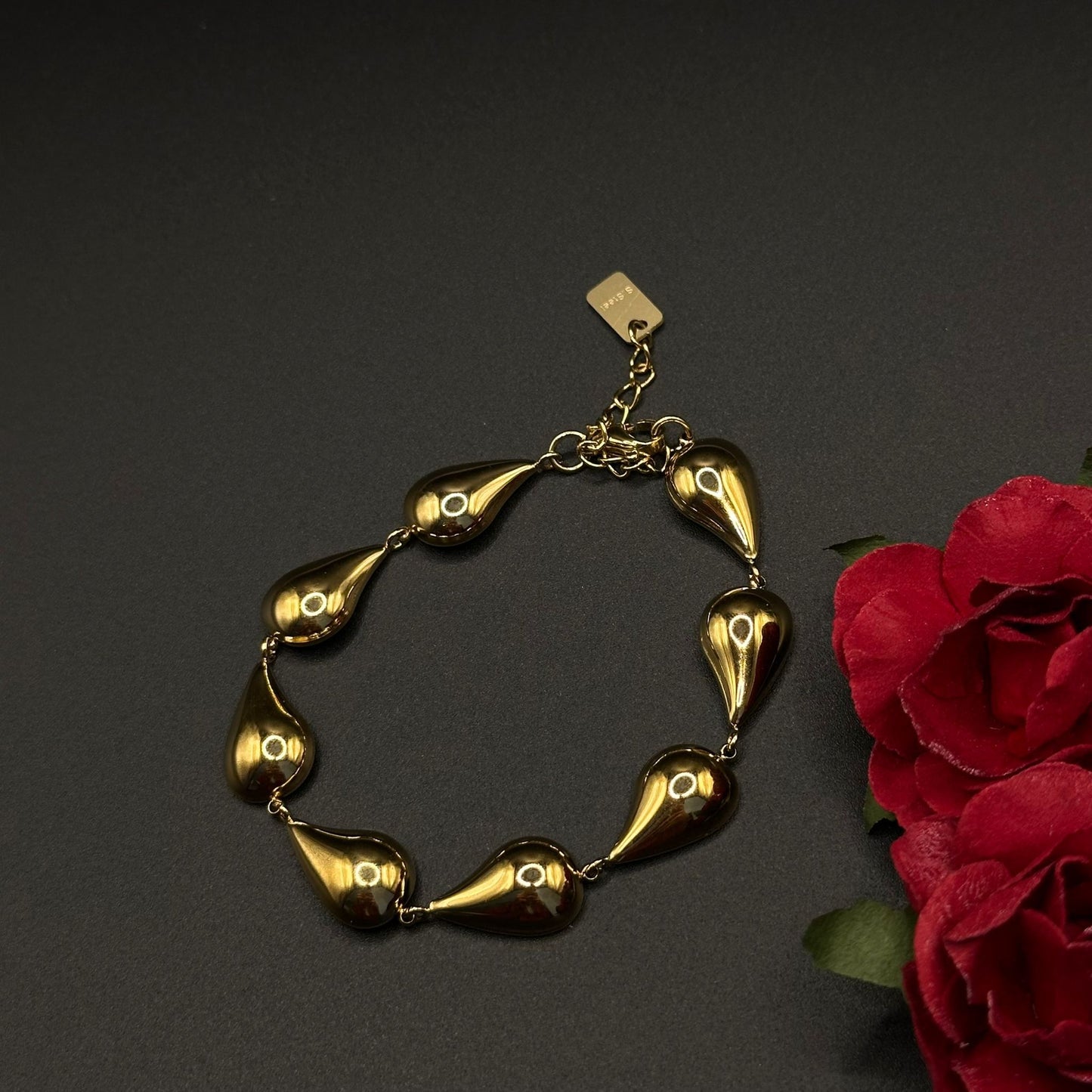 Bracelet gouttes – Doré
