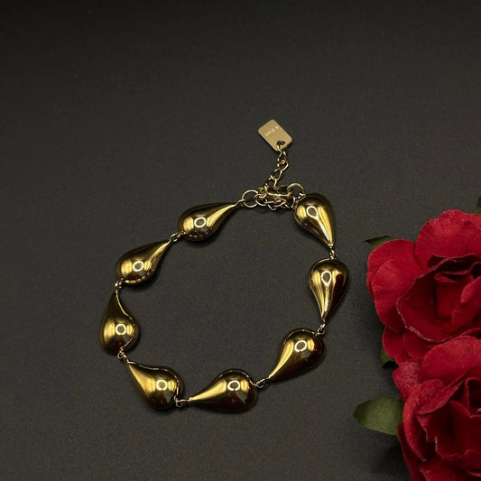Bracelet gouttes – Doré - Chimane Accesories