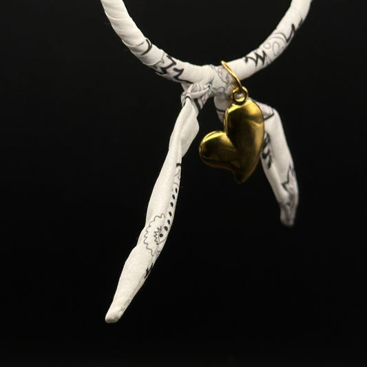 Bracelet Bandana Cœur Doré - Chimane Accesories