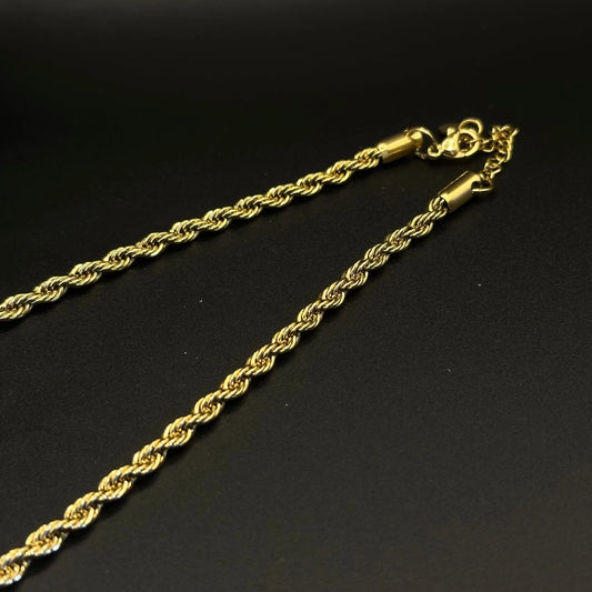 Collier torsadé doré épais - Chimane Accesories