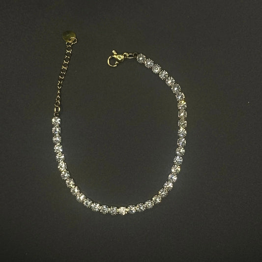 Bracelet tennis cristaux transparents - Chimane Accesories