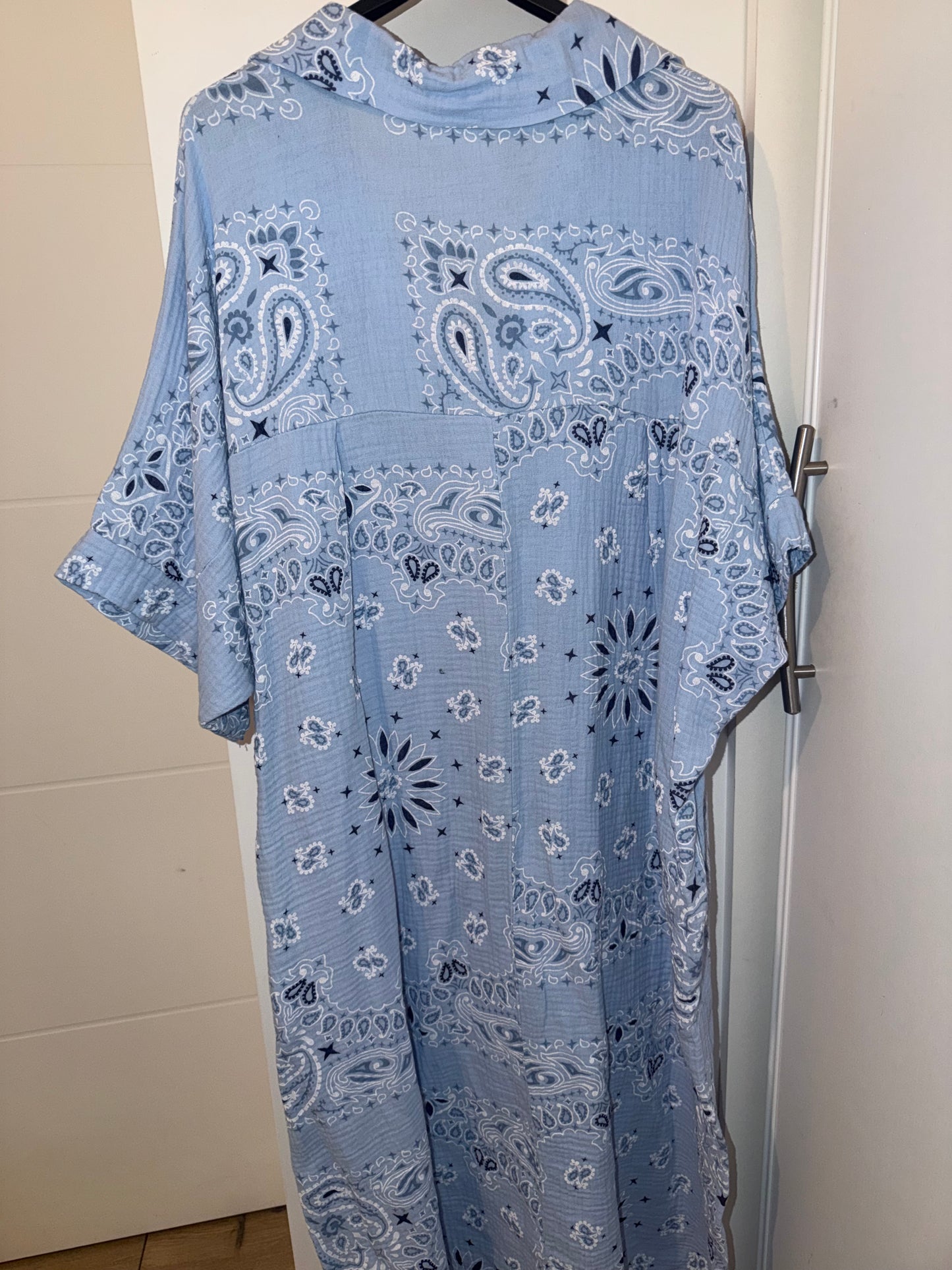 Robe bandana bleu