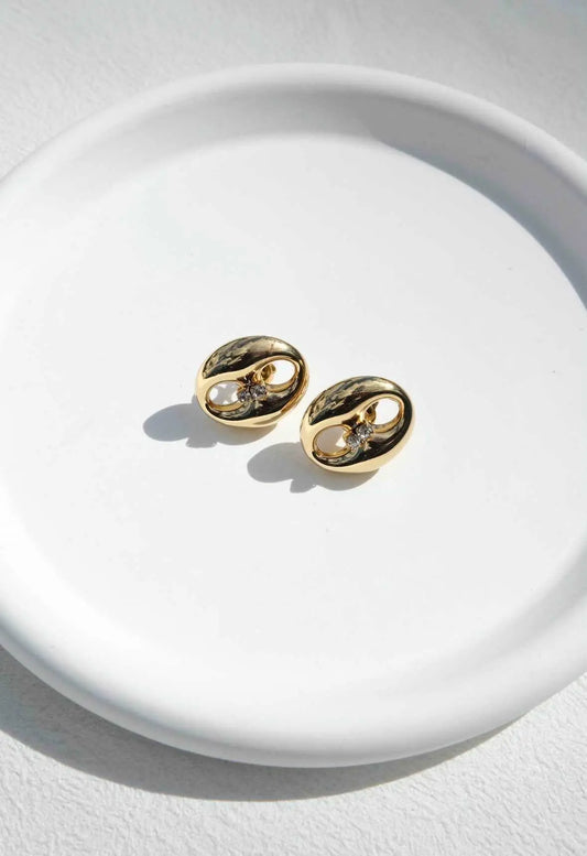 Boucle d’oreille grain de café - Chimane Accesories