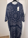 Robe bandana bleu marine