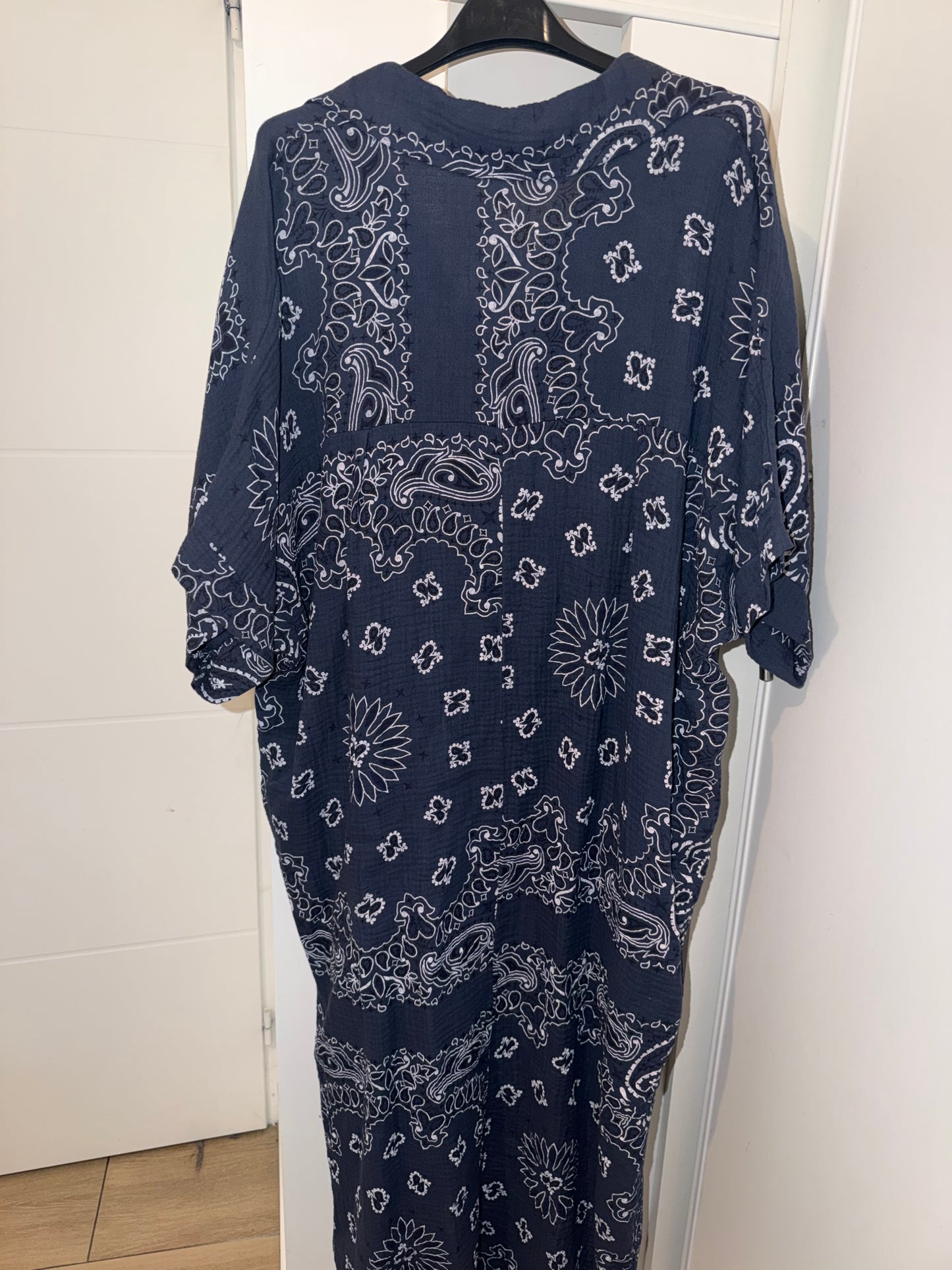 Robe bandana bleu marine