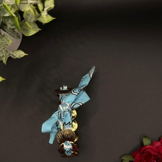 Bracelet bandanat bleu
