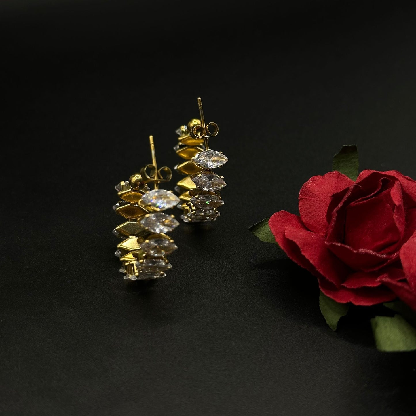 Boucle d’oreille cristal
