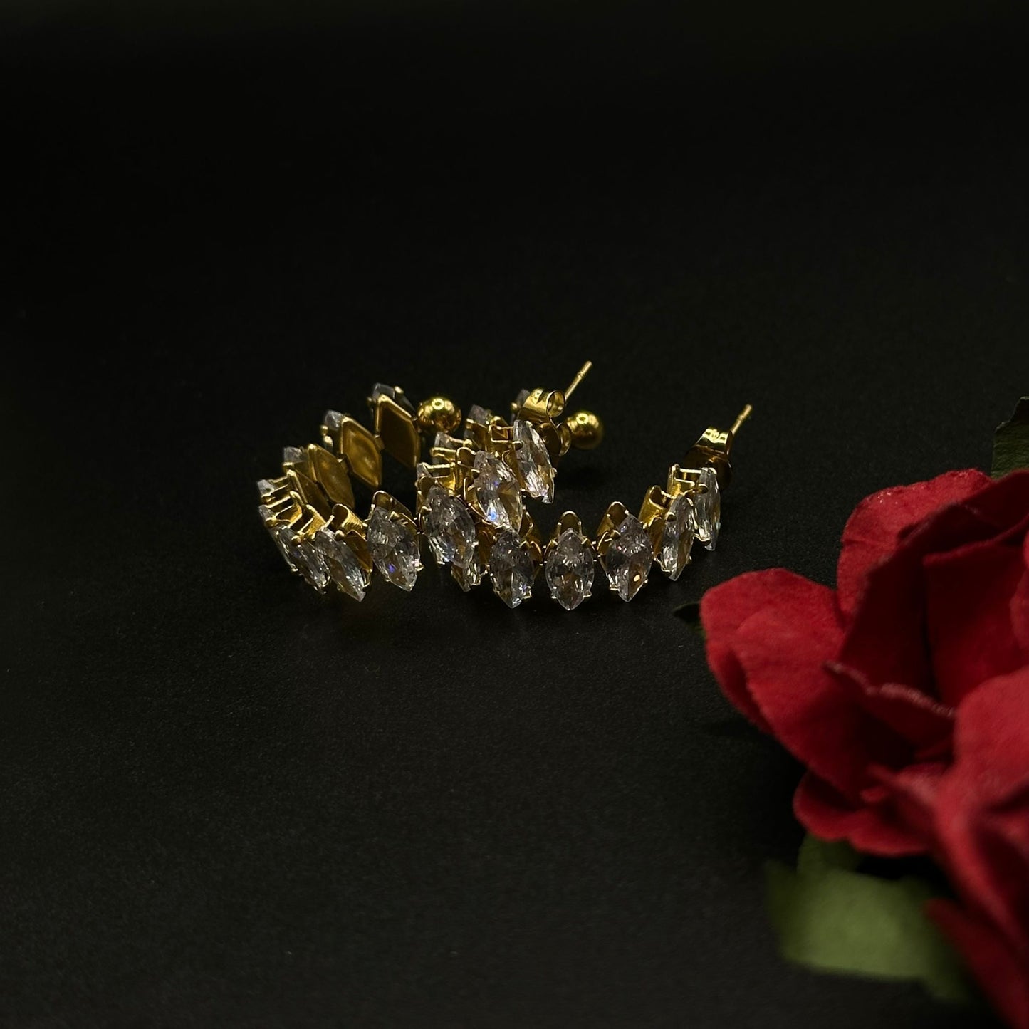 Boucle d’oreille cristal
