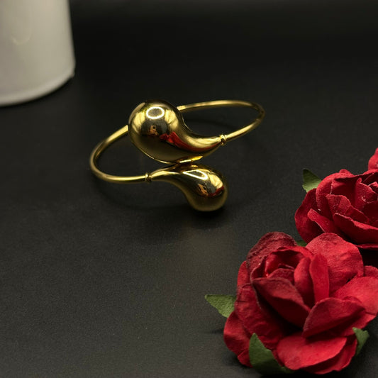 Bracelet Doré Gouttes Élégantes