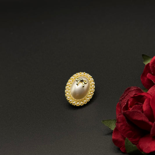 Broche Camée Perlé Vintage