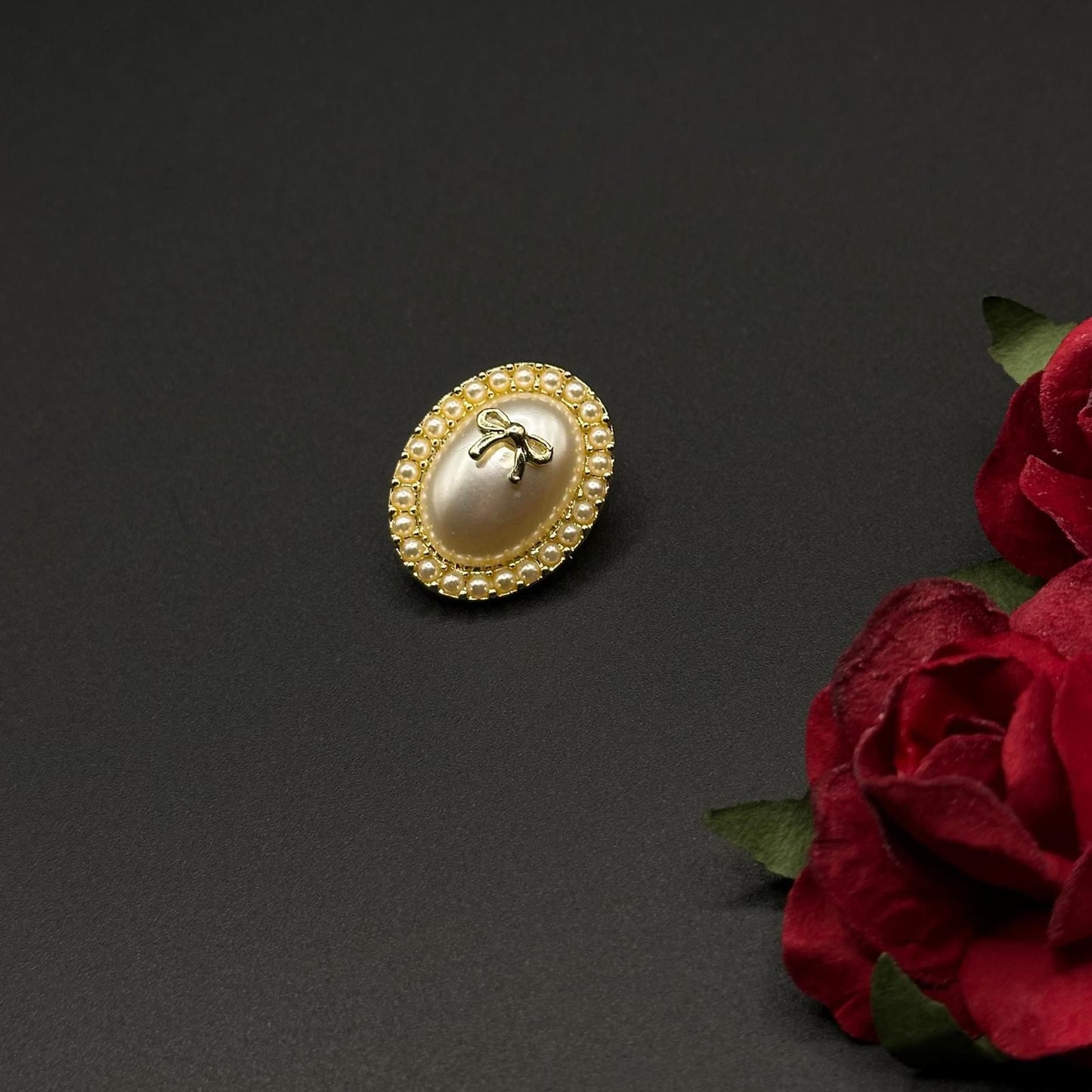 Broche Camée Perlé Vintage