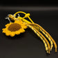 Porte-clés Tournesol Crochet Jaune
