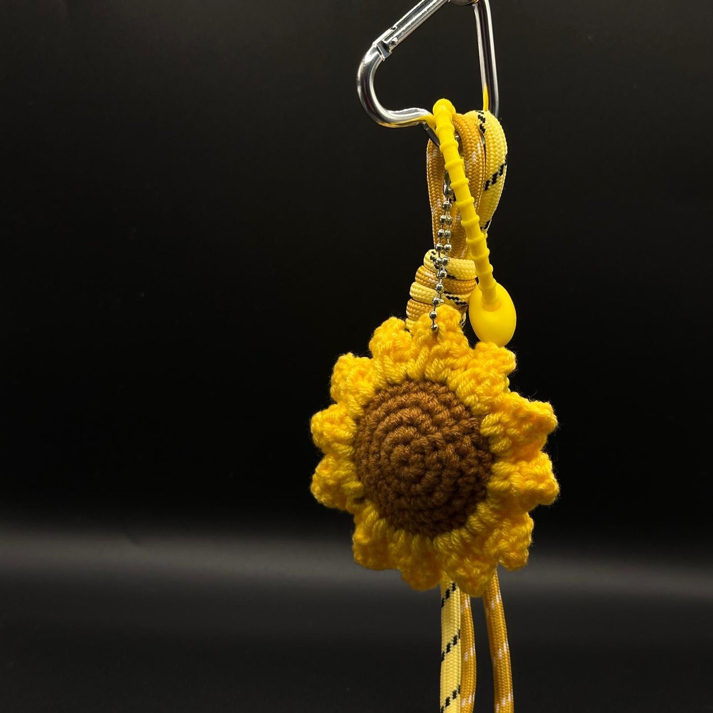 Porte-clés Tournesol Crochet Jaune