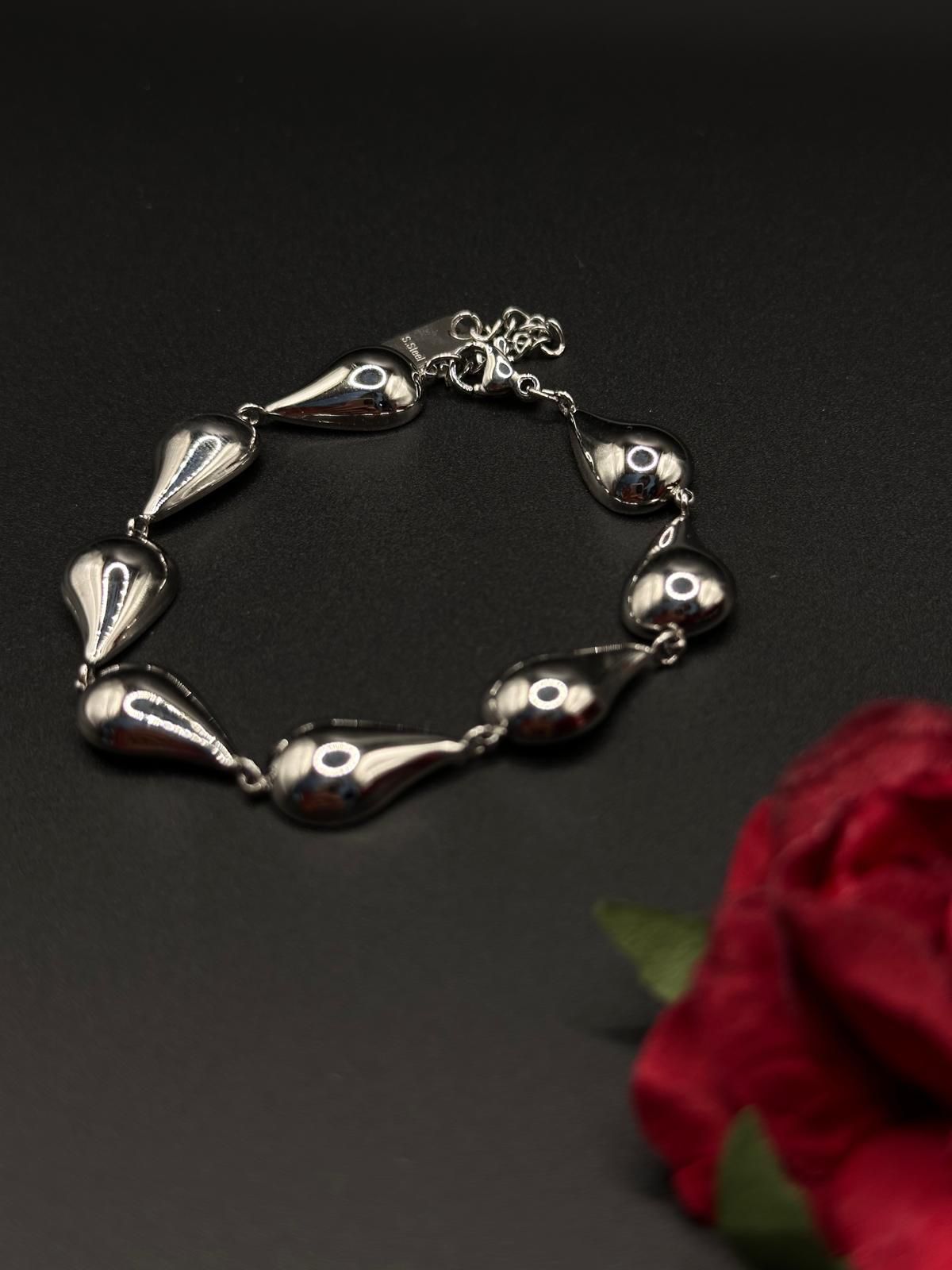 Bracelet gouttes – Argenté