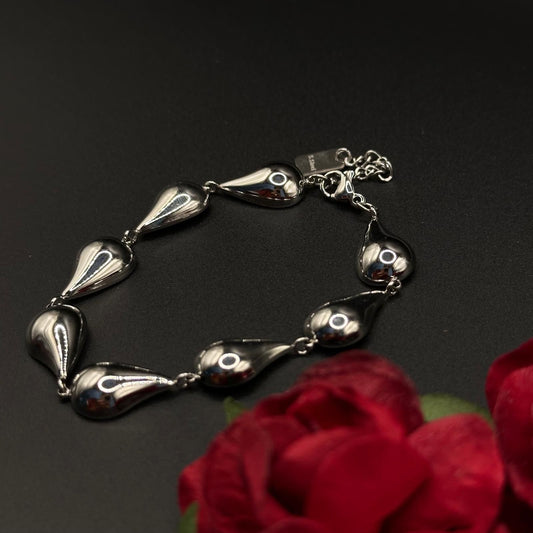 Bracelet gouttes – Argenté