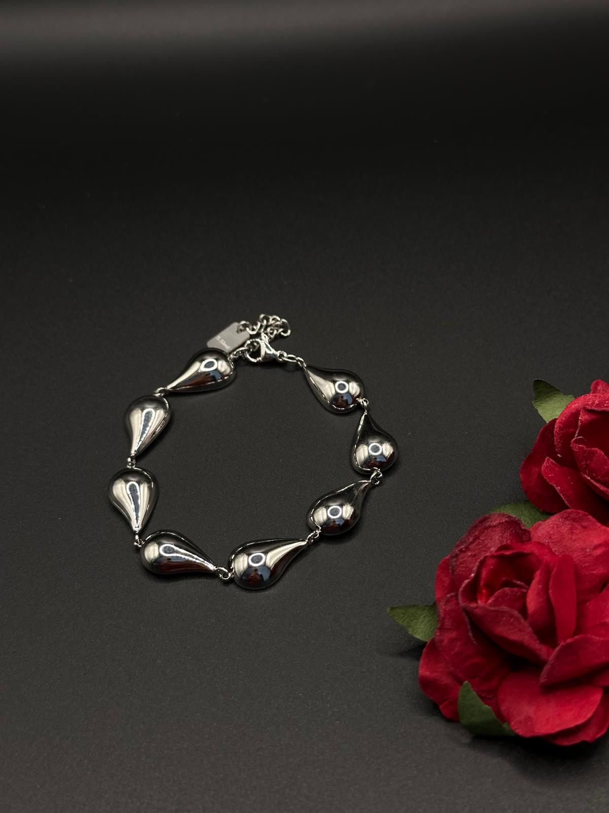 Bracelet gouttes – Argenté