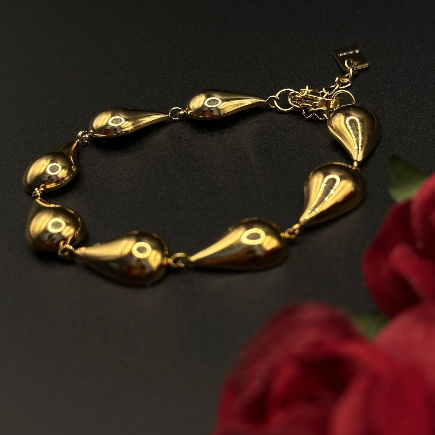 Bracelet gouttes – Doré