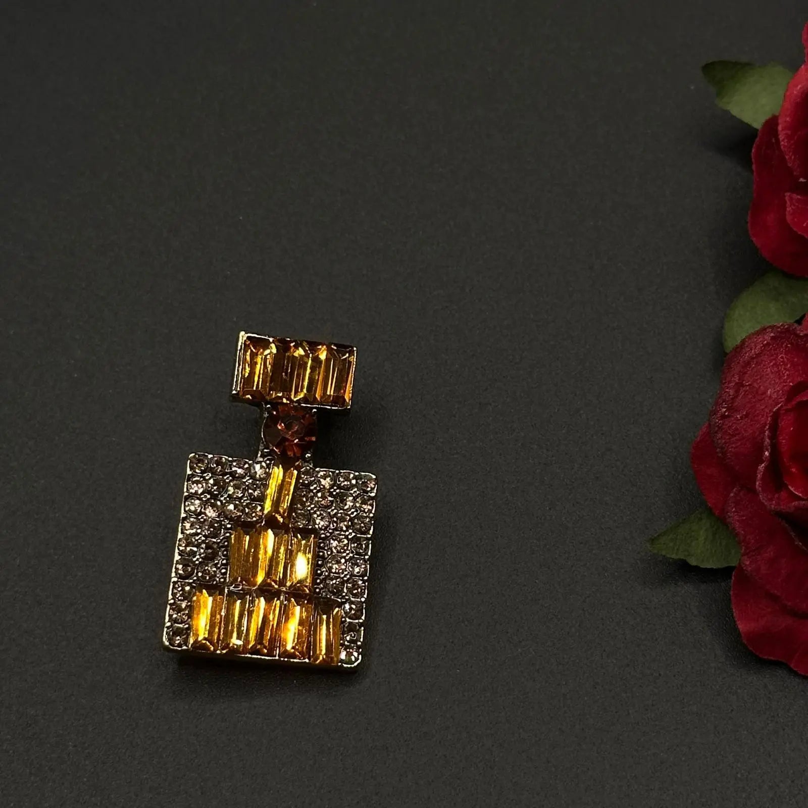 Broche Flacon Ambre - Chimane Accesories