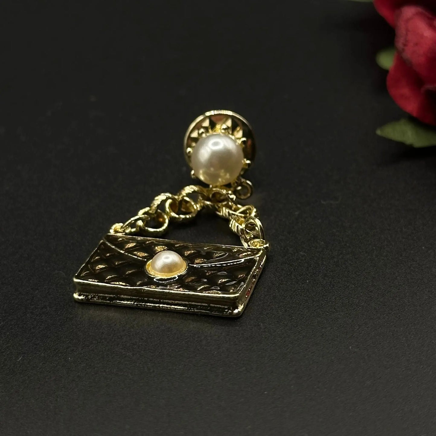 Broche Sac Perlé Chaînette - Chimane Accesories