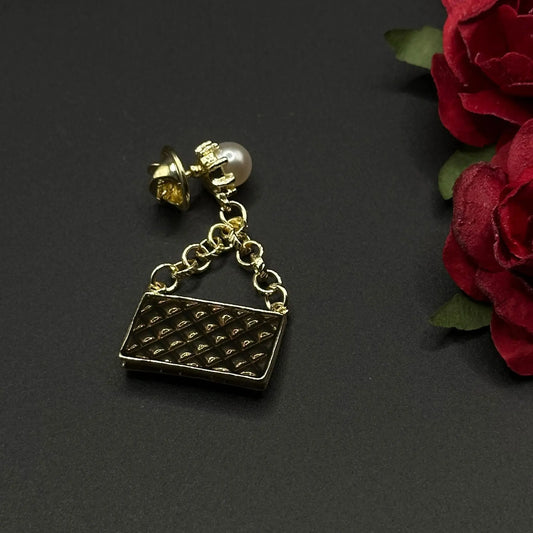 Broche Sac Perlé Chaînette - Chimane Accesories