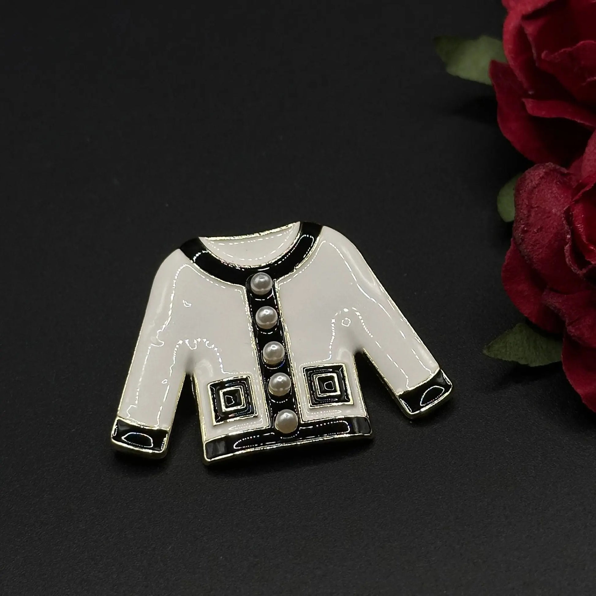 Broche Veste & Chapeau Perlé - Chimane Accesories