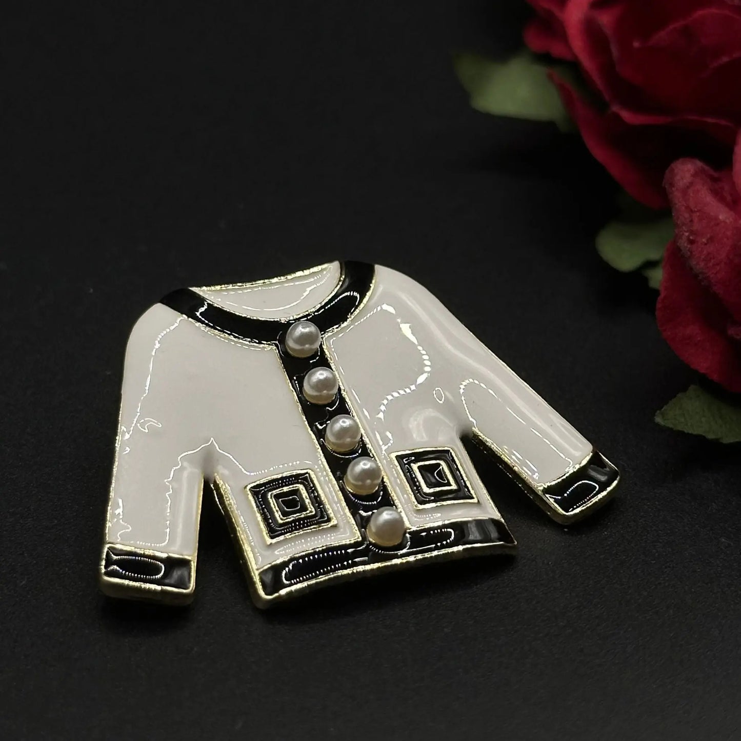 Broche Veste & Chapeau Perlé - Chimane Accesories