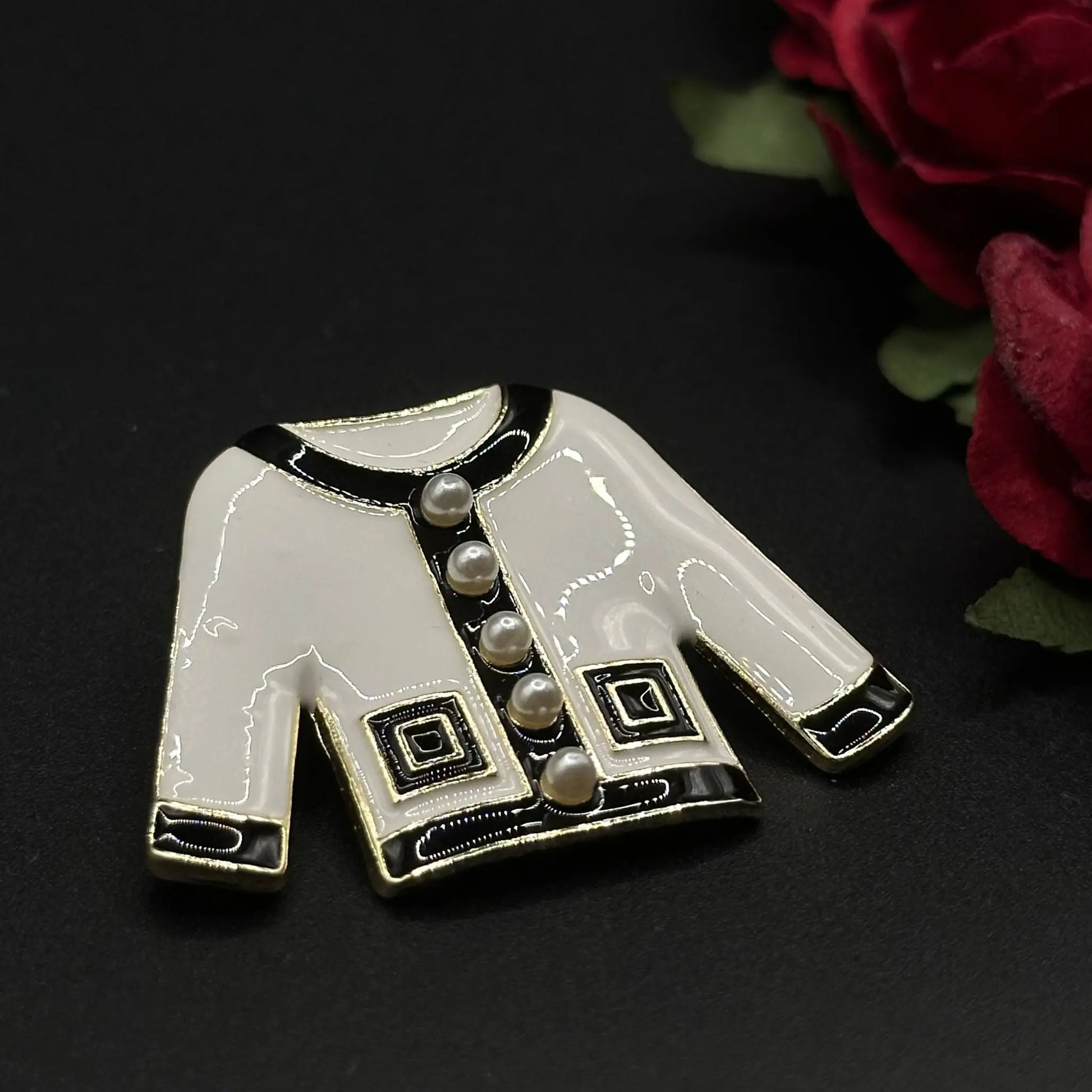 Broche Veste & Chapeau Perlé - Chimane Accesories