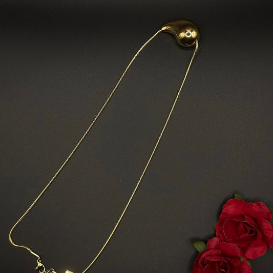 Collier Pendentif Goutte Sculptée - Chimane Accesories