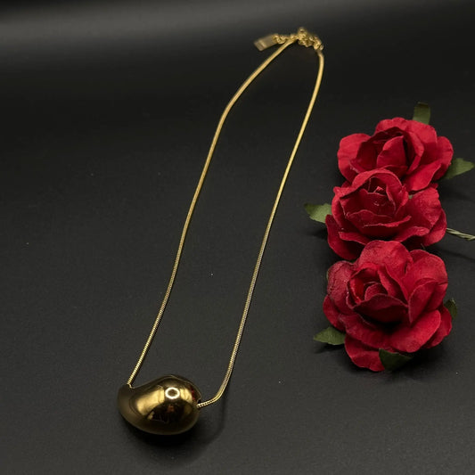 Collier Pendentif Goutte Sculptée - Chimane Accesories