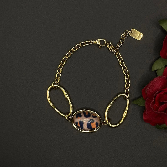 Bracelet Chaîne Léopard Doré - Chimane Accesories