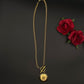 Collier Médaille Soleil Dorée
