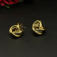 Boucles d’oreilles nœud doré