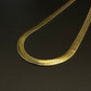 Collier maille serpent doré