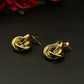Boucles d’oreilles nœud doré