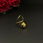 Bague goutte dorée
