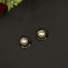 Boucles d’oreilles perle anneau doré