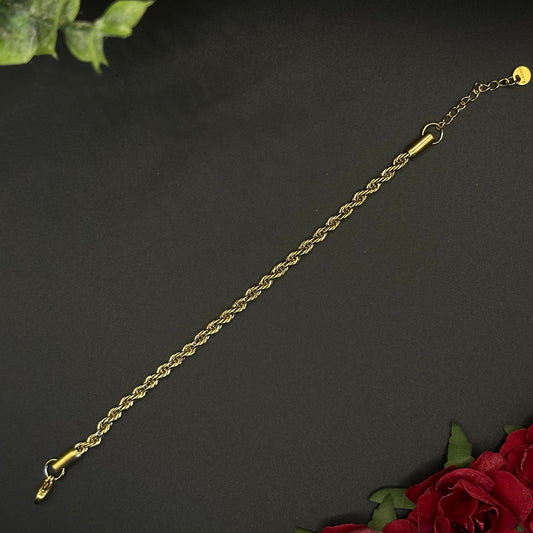 Bracelet torsadé doré