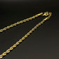 Collier torsadé doré épais
