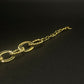 Bracelet maillons torsadés dorés