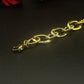Bracelet maillons torsadés dorés