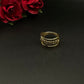 Bague à chaîne dorée